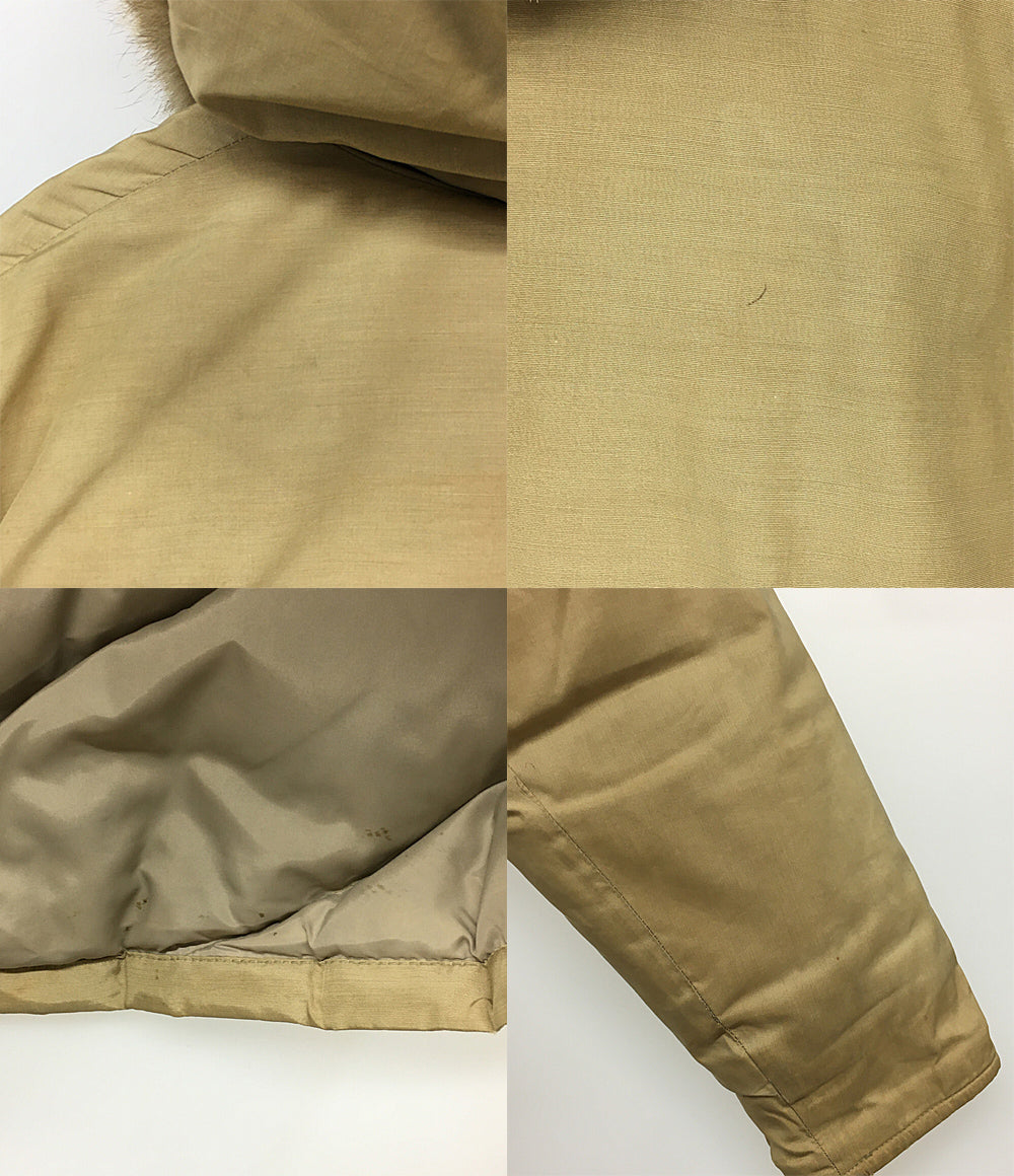 WOOLRICH ダウンジャケット USA製 ベージュ 80s 21032 メンズ SIZE M ウールリッチ