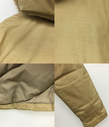 WOOLRICH ダウンジャケット USA製 ベージュ 80s 21032 メンズ SIZE M ウールリッチ