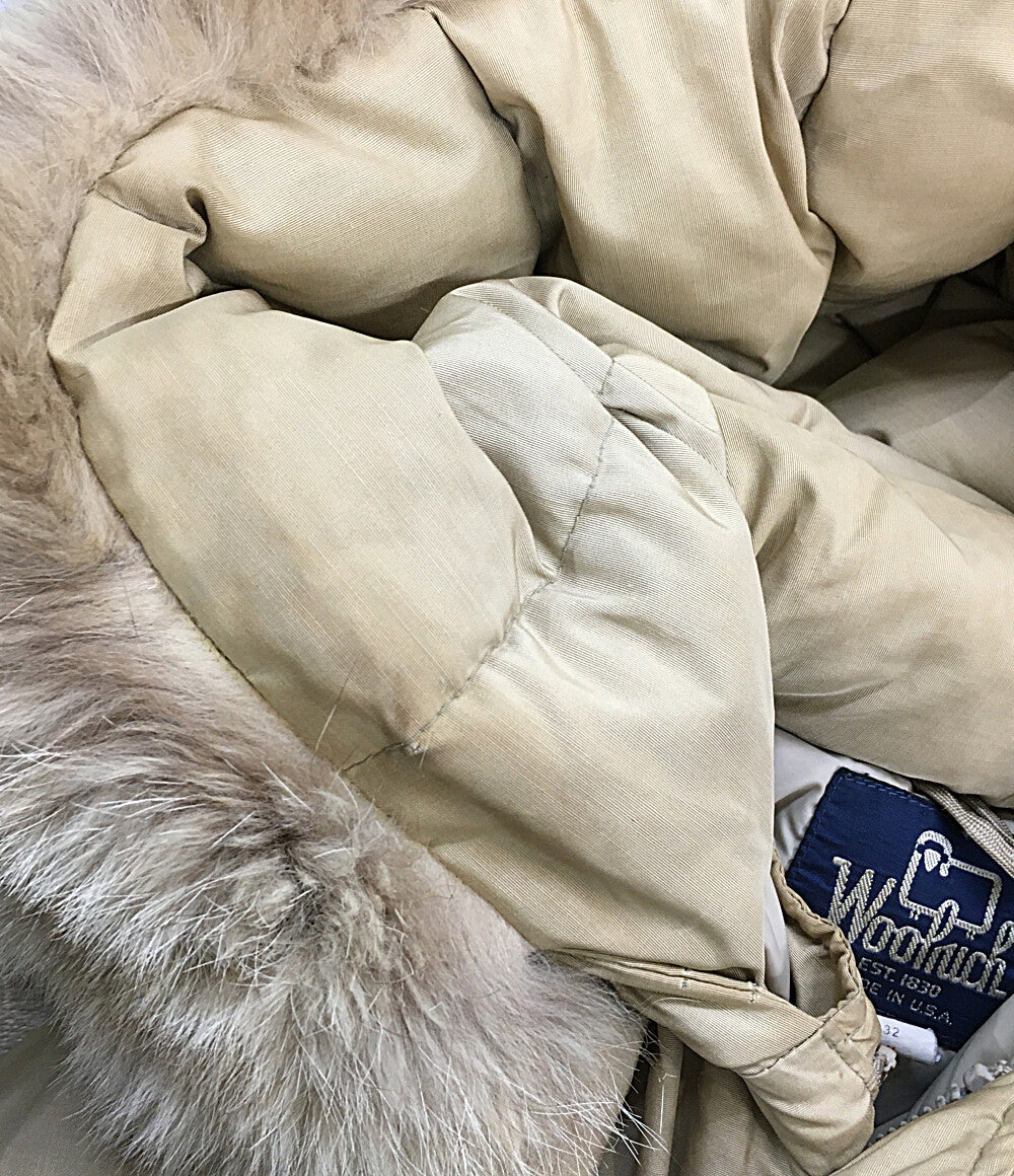 WOOLRICH ダウンジャケット USA製 ベージュ 80s 21032 メンズ SIZE M ウールリッチ