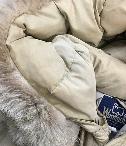 WOOLRICH ダウンジャケット USA製 ベージュ 80s 21032 メンズ SIZE M ウールリッチ