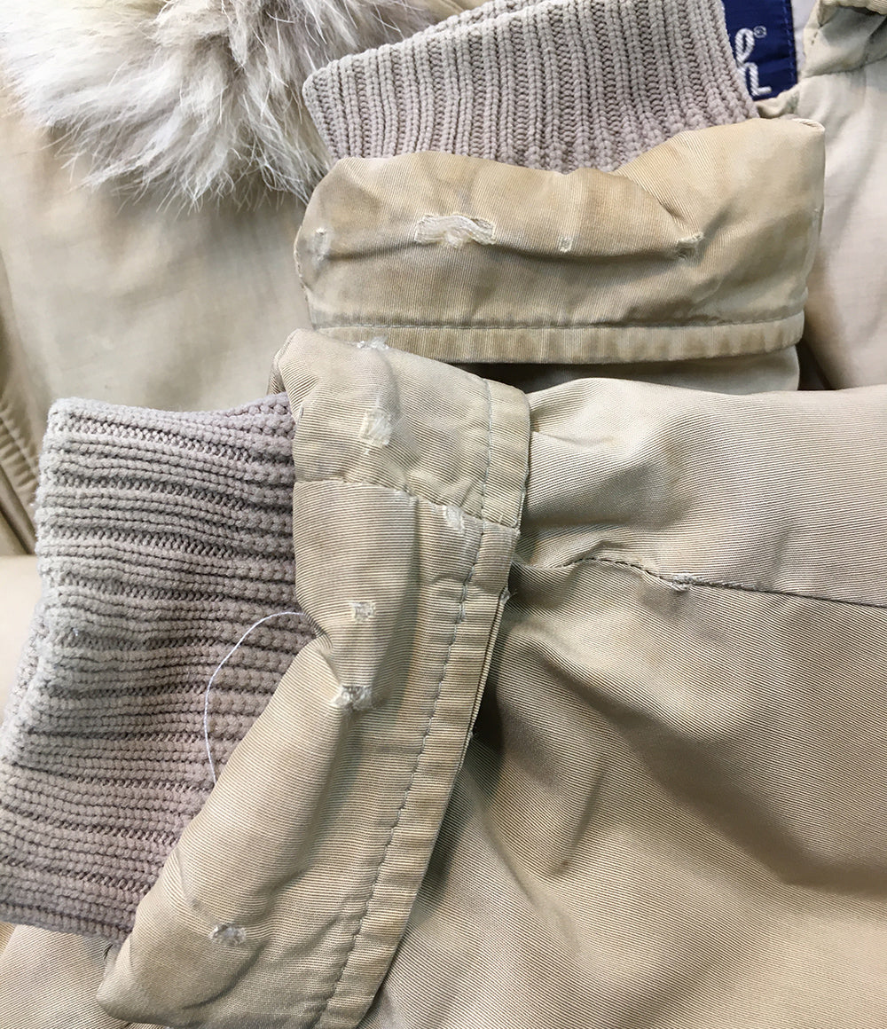 WOOLRICH ダウンジャケット USA製 ベージュ 80s 21032 メンズ SIZE M ウールリッチ