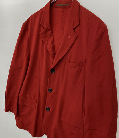 COMME des GARCONS HOMME PLUS 98AW インサイドアウト期 テーラードジャケット レッド PJ-04017 メンズ SIZE M コムデギャルソンオムプリュス