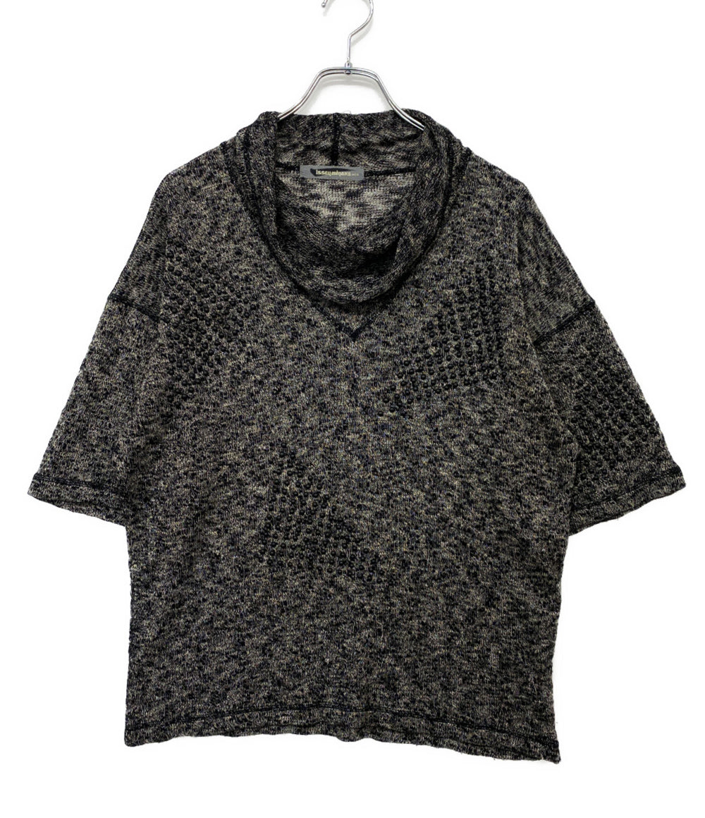 ISSEY MIYAKE MEN ニット 80s 筆タグ 立体加工 半袖ニット メンズ SIZE F イッセイミヤケ メン