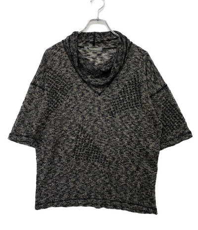 ISSEY MIYAKE MEN ニット 80s 筆タグ 立体加工 半袖ニット メンズ SIZE F イッセイミヤケ メン