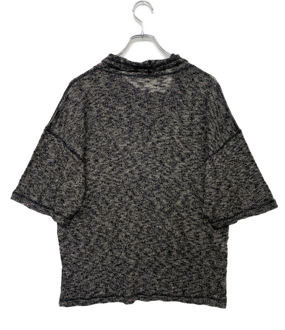 ISSEY MIYAKE MEN ニット 80s 筆タグ 立体加工 半袖ニット メンズ SIZE F イッセイミヤケ メン