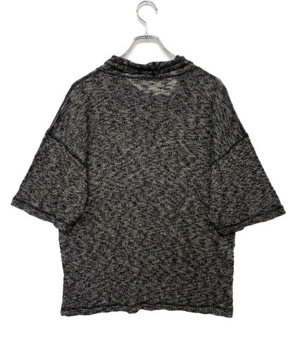 ISSEY MIYAKE MEN ニット 80s 筆タグ 立体加工 半袖ニット メンズ SIZE F イッセイミヤケ メン