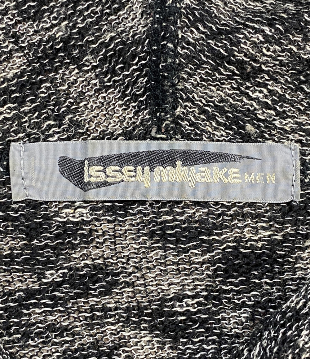 ISSEY MIYAKE MEN ニット 80s 筆タグ 立体加工 半袖ニット メンズ SIZE F イッセイミヤケ メン