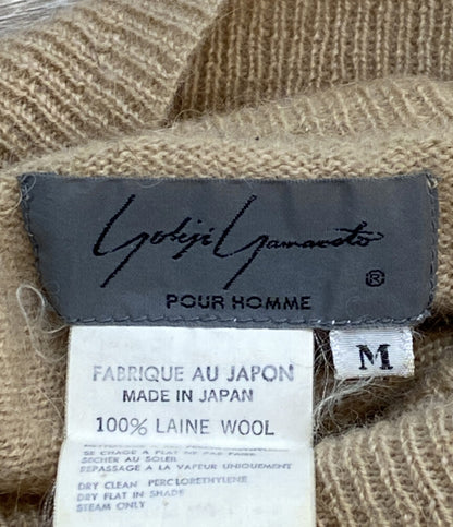 YOHJI YAMAMOTO POUR HOMME ニット 80s 丸ロゴ ベージュ メンズ SIZE M ヨウジヤマモトプールオム