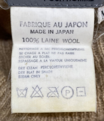 YOHJI YAMAMOTO POUR HOMME ニット 80s 丸ロゴ ベージュ メンズ SIZE M ヨウジヤマモトプールオム