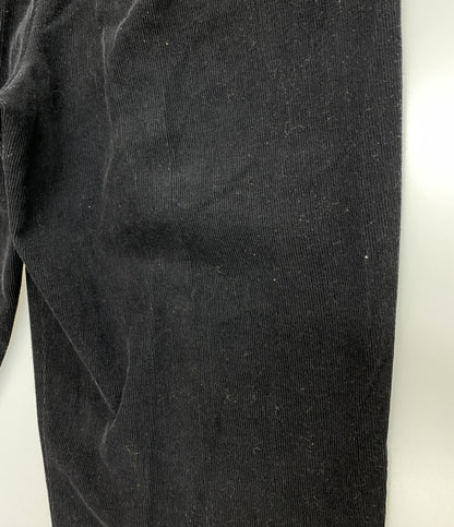 COMME des GARCONS HOMME PLUS 1990AW 2タックコーデュロイパンツ ブラック PP-11036 メンズ SIZE M コムデギャルソンオムプリュス