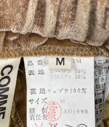COMME des GARCONS ベロアワイドパンツ ベージュ GP-05012 メンズ SIZE M コムデギャルソン