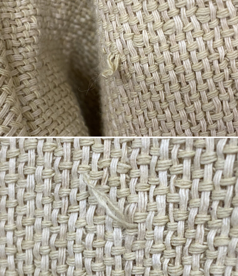 ISSEY MIYAKE 80s 筆タグ 変形ノーカラージャケット クリーム レディース SIZE 9 イッセイミヤケ