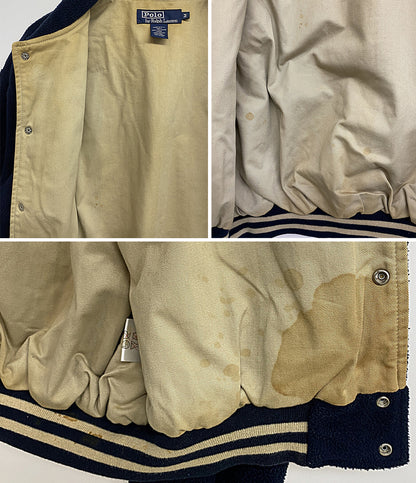 POLO RALPH LAUREN スタジャン 90s USA製 PRL67 バックロゴ メンズ SIZE M ポロ・ラルフローレン