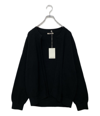 美品 AURALEE カーディガン SUPER HARD TWIST RIB KNIT CARDIGAN A8SC01TR メンズ SIZE 4 オーラリー