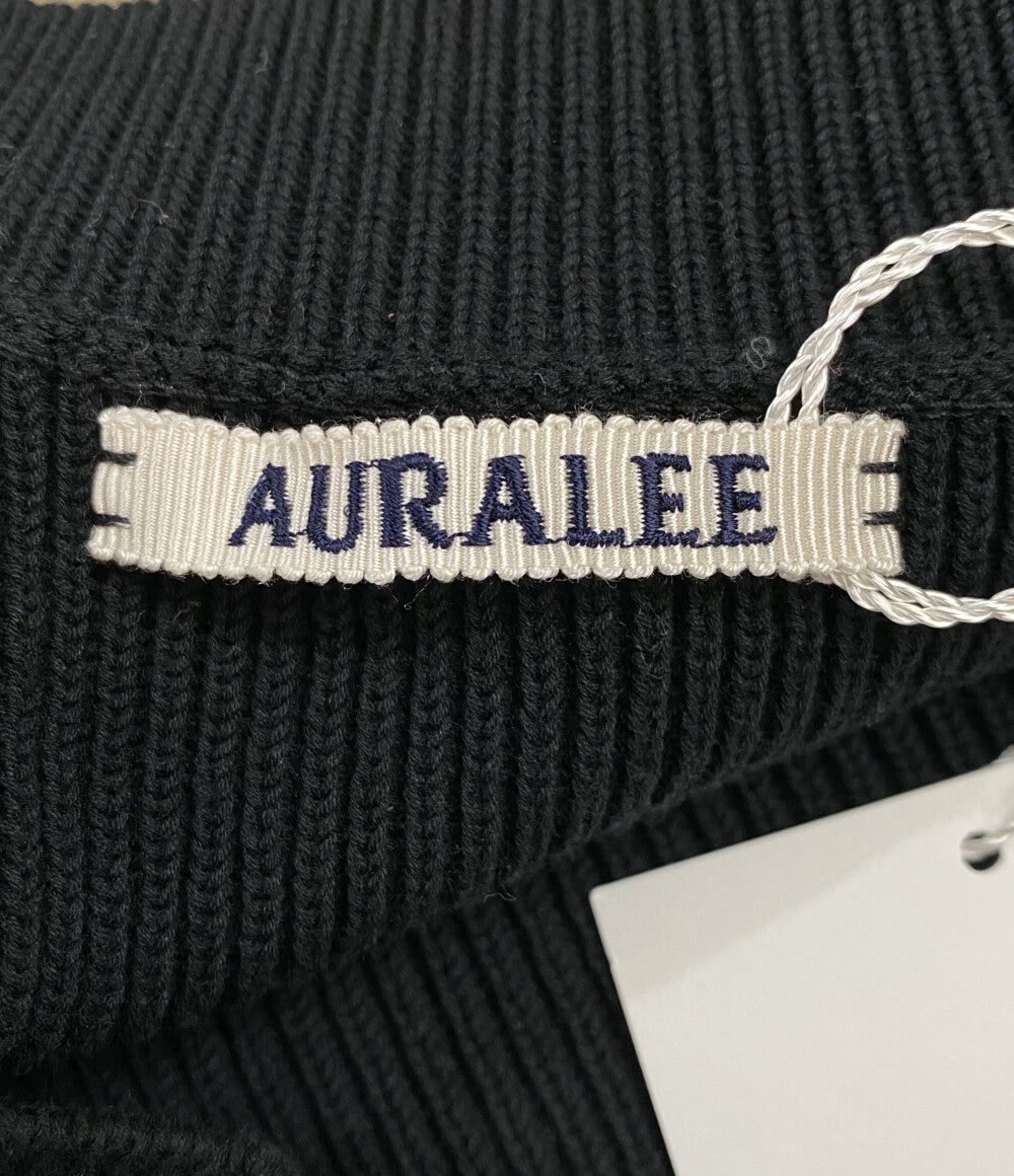 美品 AURALEE カーディガン SUPER HARD TWIST RIB KNIT CARDIGAN A8SC01TR メンズ SIZE 4 オーラリー
