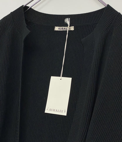 美品 AURALEE カーディガン SUPER HARD TWIST RIB KNIT CARDIGAN A8SC01TR メンズ SIZE 4 オーラリー