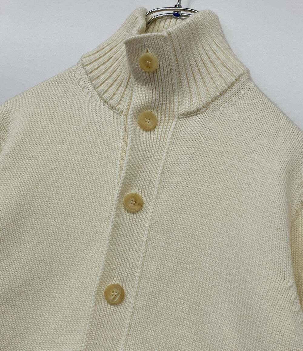 美品 ZANONE カーディガン CHIOTO スタンドカラーカーディガン ホワイト メンズ SIZE 46 ザノーネ