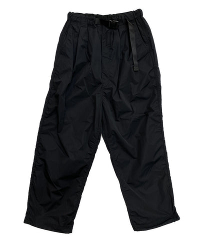 美品 COMME des GARCONS HOMME ナイロンタフタテーパードパンツ 25SS HQ-P007 ブラック メンズ SIZE S コムデギャルソンオム