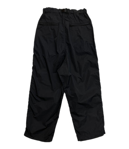 美品 COMME des GARCONS HOMME ナイロンタフタテーパードパンツ 25SS HQ-P007 ブラック メンズ SIZE S コムデギャルソンオム