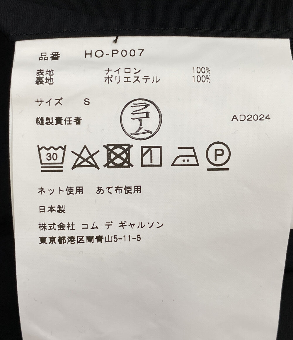 美品 COMME des GARCONS HOMME ナイロンタフタテーパードパンツ 25SS HQ-P007 ブラック メンズ SIZE S コムデギャルソンオム