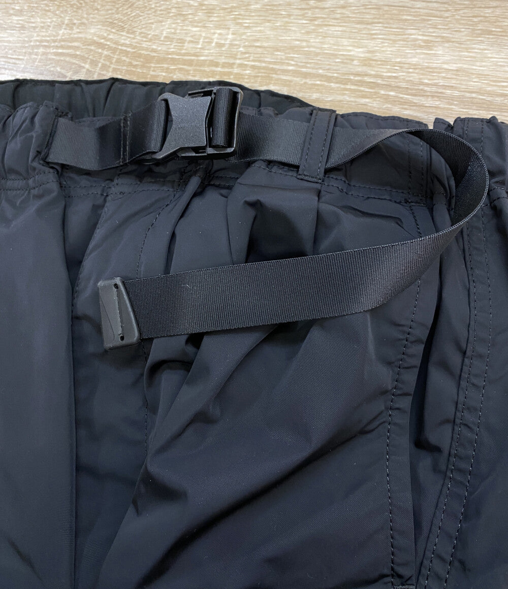 美品 COMME des GARCONS HOMME ナイロンタフタテーパードパンツ 25SS HQ-P007 ブラック メンズ SIZE S コムデギャルソンオム