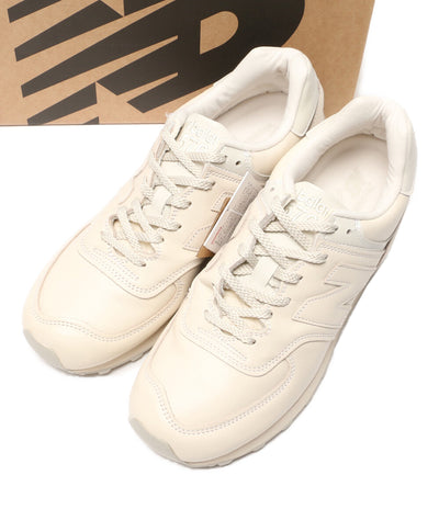 美品 new balance スニーカー OFF WHITE LEATHER OU576OW メンズ SIZE USA 9 ニューバランス