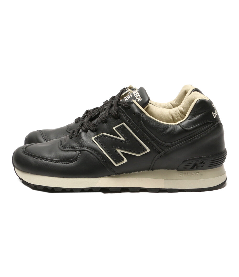 美品 new balance スニーカー レザー ブラック OU576LKK メンズ SIZE