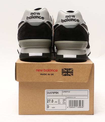 美品 new balance スニーカー ブラック OU576PBK メンズ SIZE USA 9 ニューバランス