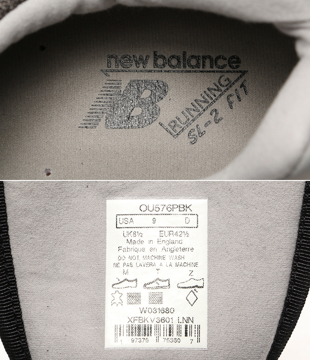 美品 new balance スニーカー ブラック OU576PBK メンズ SIZE USA 9 ニューバランス
