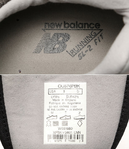 美品 new balance スニーカー ブラック OU576PBK メンズ SIZE USA 9 ニューバランス