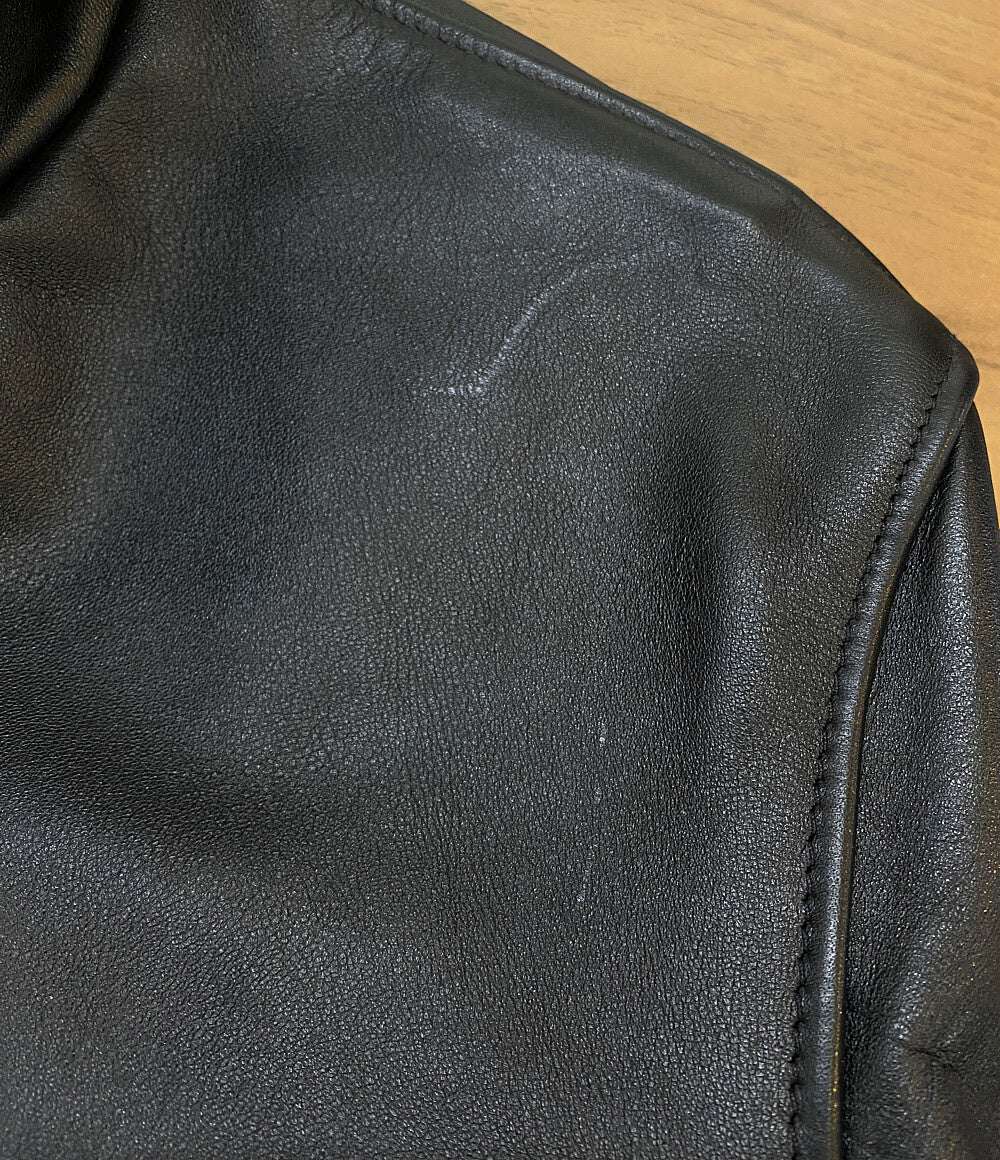 SCHOTT トラッカージャケット レザー USA製 ブラック メンズ SIZE 42 ショット