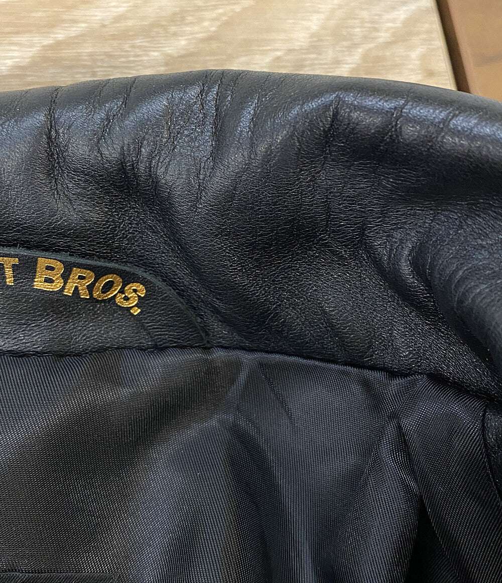 SCHOTT トラッカージャケット レザー USA製 ブラック メンズ SIZE 42