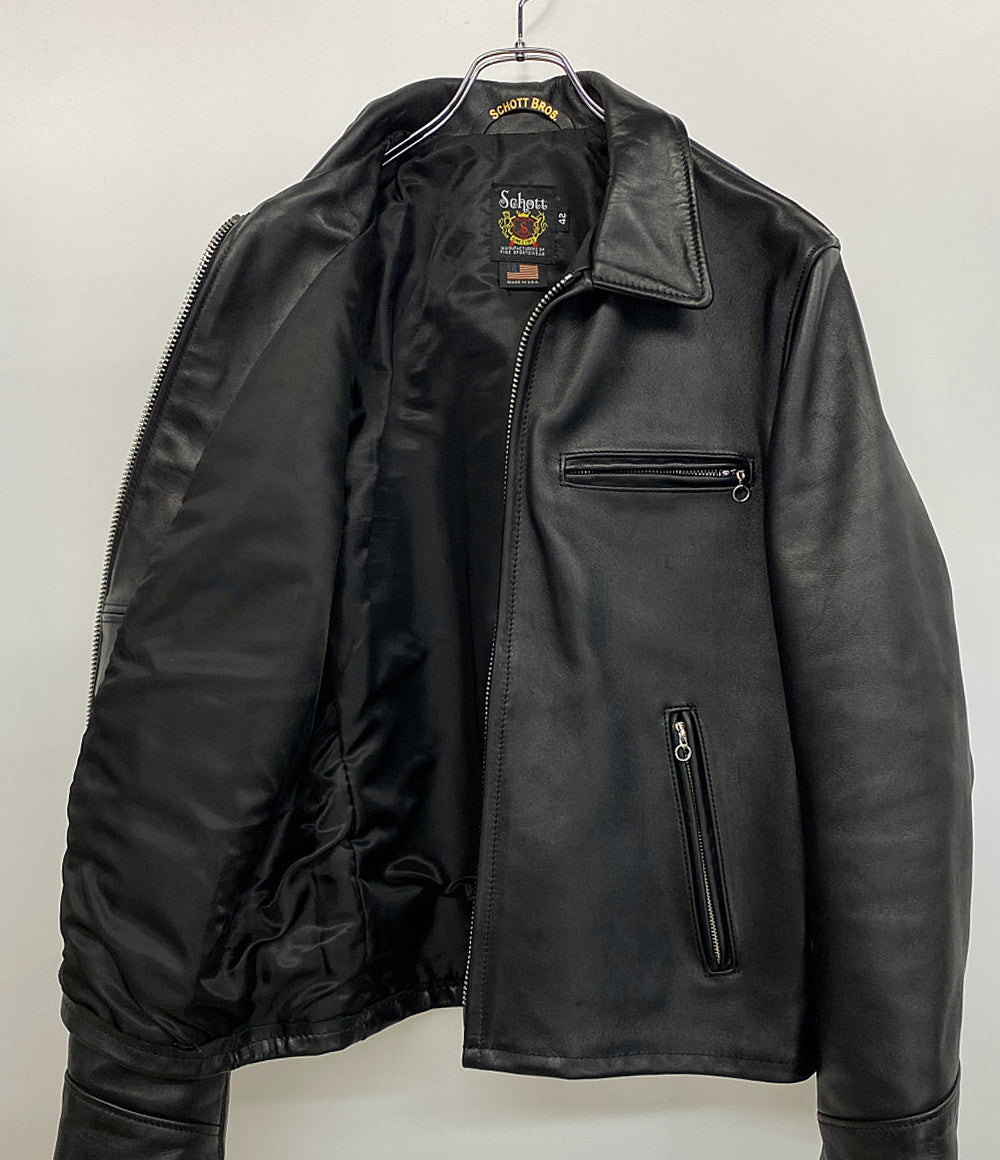 SPECIAL LEATHER TRACKER JACKET⁄スペシャル レザー トラッカー schott