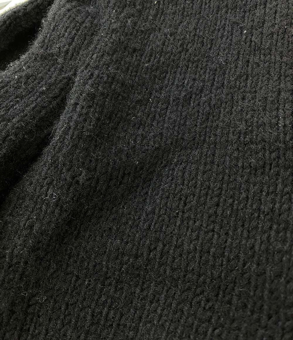 YOHJI YAMAMOTO POUR HOMME ウールニットロングコート ブラック HB-K47-188 メンズ SIZE - ヨウジヤマモトプールオム