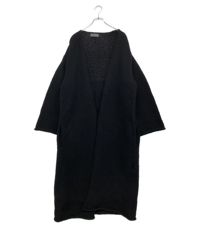 YOHJI YAMAMOTO POUR HOMME ウールニットロングコート ブラック HB-K47-188 メンズ SIZE - ヨウジヤマモトプールオム