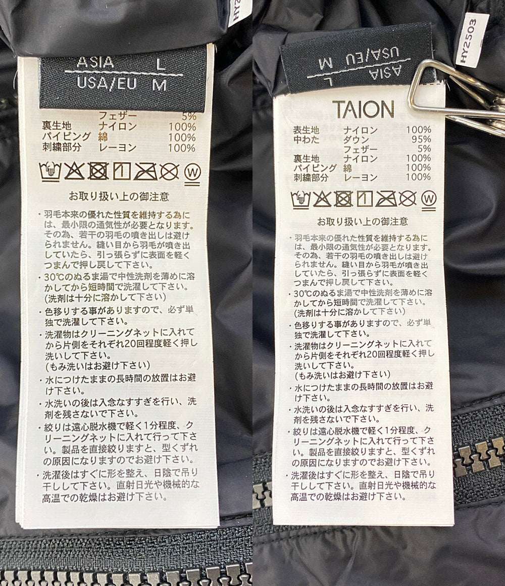 TAION タイオン ダウンジャケット シバーシブル BEAMS別注 メンズ SIZE L