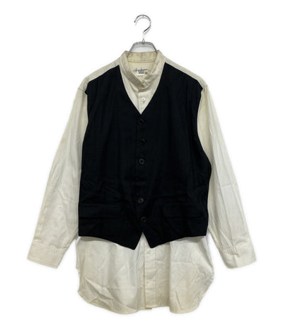YOHJI YAMAMOTO POUR HOMME ドッキングシャツ 敗残兵期 08SS メンズ SIZE 3 ヨウジヤマモトプールオム