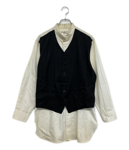 YOHJI YAMAMOTO POUR HOMME ドッキングシャツ 敗残兵期 08SS メンズ SIZE 3 ヨウジヤマモトプールオム