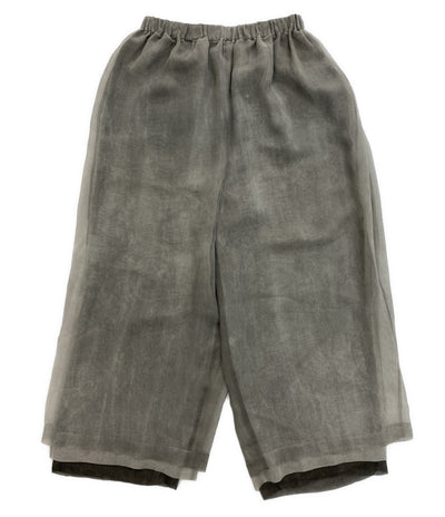 COMME des GARCONS シースルーワイドパンツ グレー 90s メンズ SIZE S コムデギャルソン