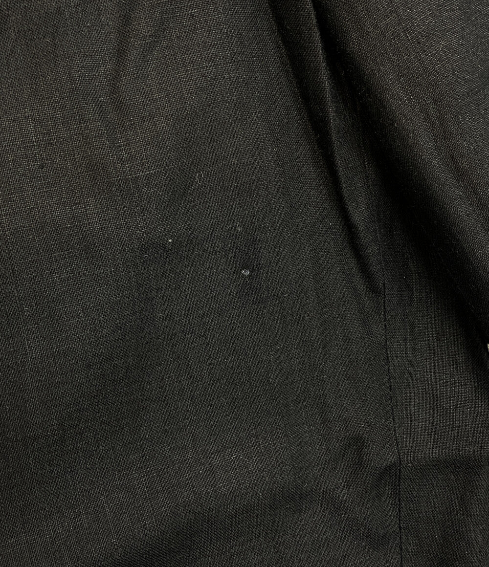 COMME des GARCONS HOMME PLUS リネンスラックスパンツ ブラック 80s
