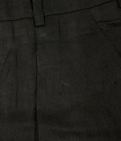 COMME des GARCONS HOMME PLUS リネンスラックスパンツ ブラック 80s PP-11041M メンズ SIZE M コムデギャルソンオムプリュス