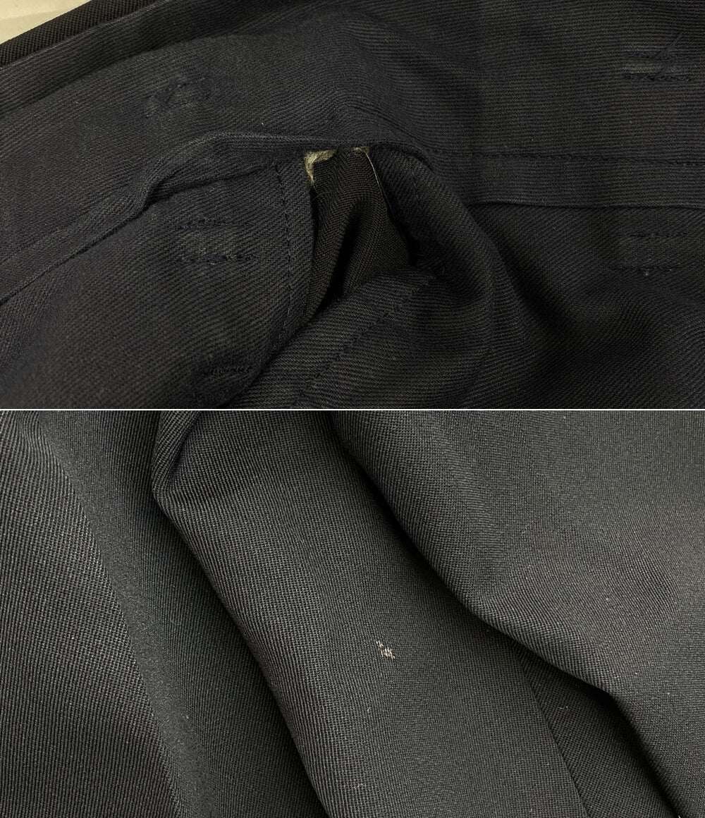 COMME des GARCONS HOMME PLUS 2タックスラックスパンツ ネイビー 90ss PP-11072M メンズ SIZE M コムデギャルソンオムプリュス