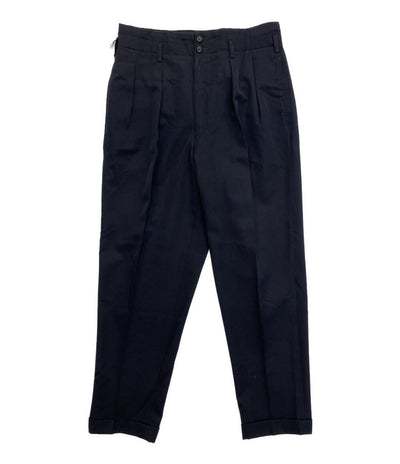 COMME des GARCONS HOMME PLUS 2タックスラックスパンツ ネイビー 90ss PP-11072M メンズ SIZE M コムデギャルソンオムプリュス