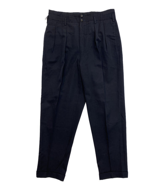 COMME des GARCONS HOMME PLUS 2タックスラックスパンツ ネイビー 90ss PP-11072M メンズ SIZE M コムデギャルソンオムプリュス