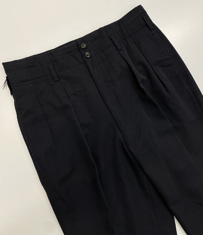COMME des GARCONS HOMME PLUS 2タックスラックスパンツ ネイビー 90ss PP-11072M メンズ SIZE M コムデギャルソンオムプリュス