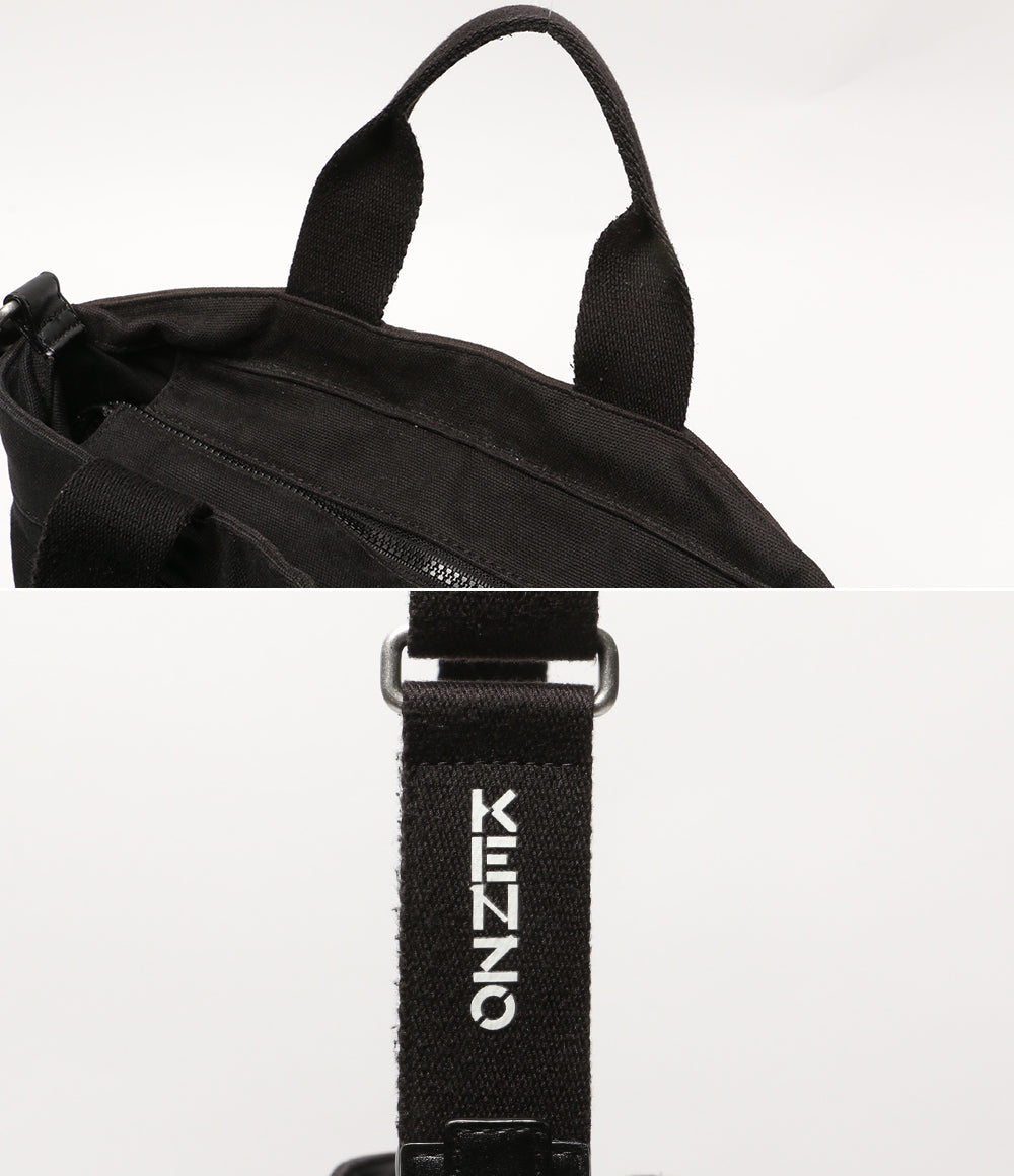 KENZO ショルダーバッグ キャンバス生地 AL1201-FC5 ブラック メンズ