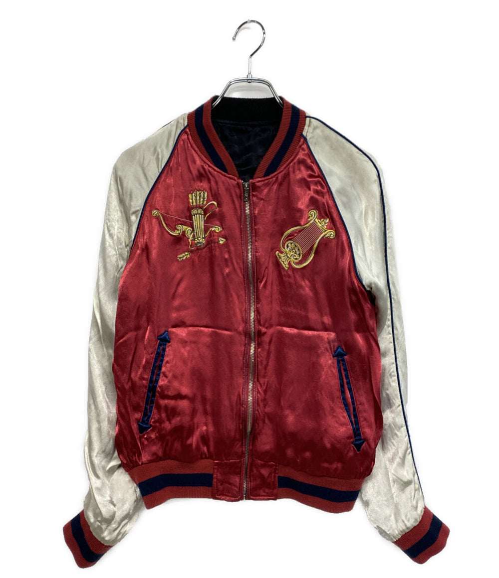 DENIME スカジャン リバーシブル レッド 天使・悪魔 メンズ SIZE 40 ドゥニーム