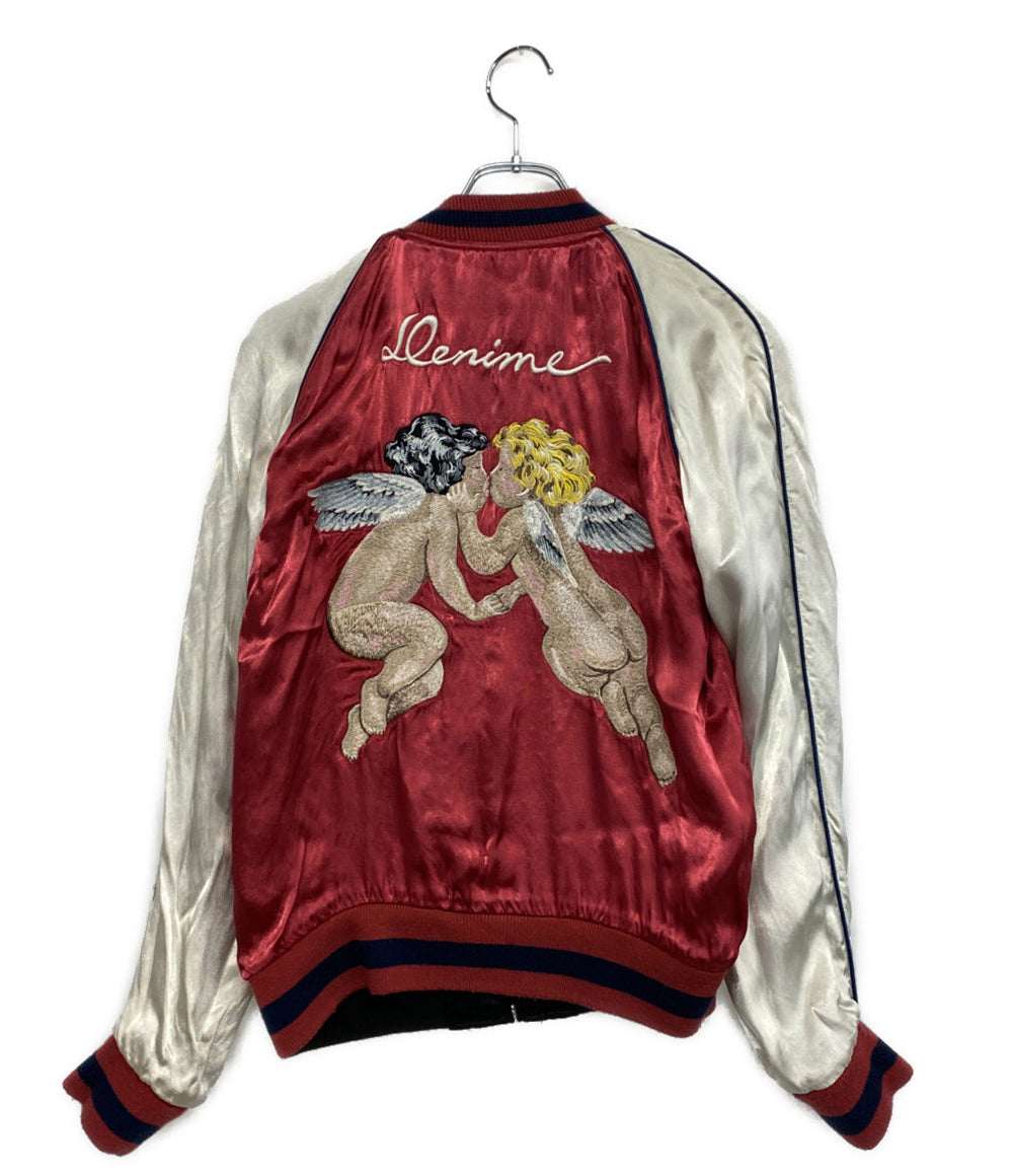 DENIME スカジャン リバーシブル レッド 天使・悪魔 メンズ SIZE 40 ドゥニーム