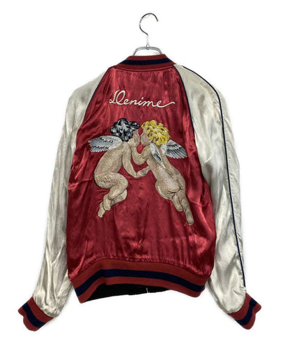 DENIME スカジャン リバーシブル レッド 天使・悪魔 メンズ SIZE 40 ドゥニーム