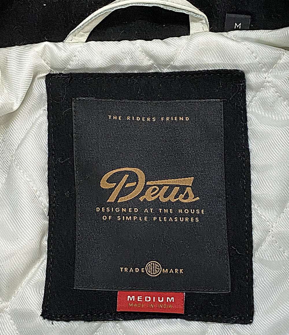 Deus Ex Machina スタジャン SOURMUG COACH JACKET 刺? ブラック メンズ SIZE M デウスエクスマキナ